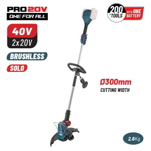 DECESPUGLIATORE A BATTERIA 40V BBP4550 AGLI IONI DI LITIO FILO DA 30 CM, BORMANN PRO