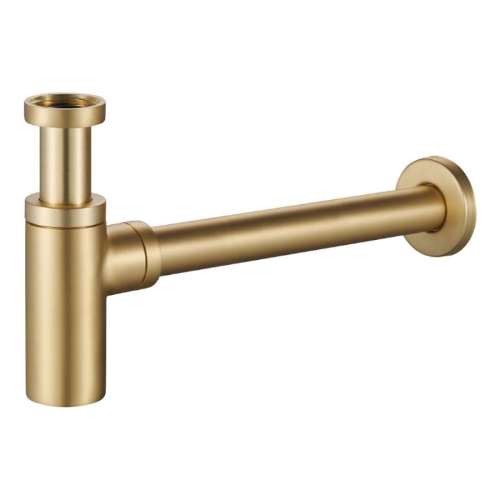 Sifone tondo d'arredo ORO SPAZZOLATO TONDO MIXTECH 1 1/4" 