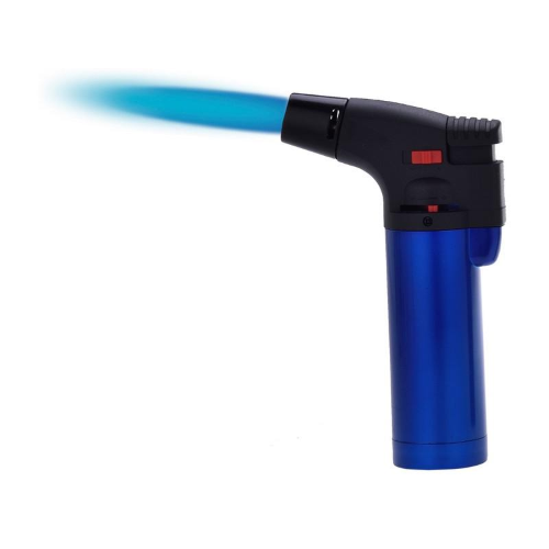 ACCENDINO "RUBBER METAL" FIAMMA BLU 