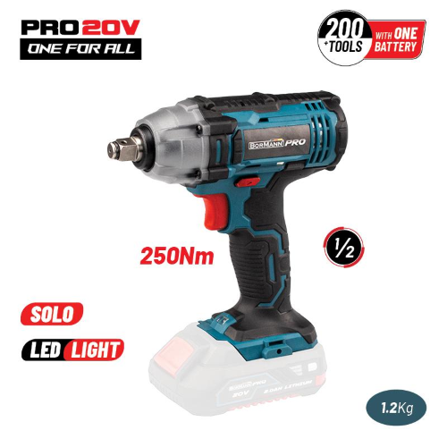 AVVITATORE Chiave per bulloni batteria BORMANN Pro BBP3400 20V, SOLO