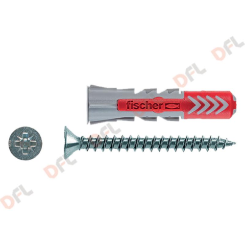Secchiello 100 PZ Tassello 4 settori con vite  6 x 30  DUOPOWER'  FISCHER