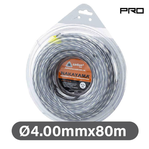 FILO TAGLIAERBA NAKAYAMA Pro NC1000 Carbon3 Twist 4.00mm-80m