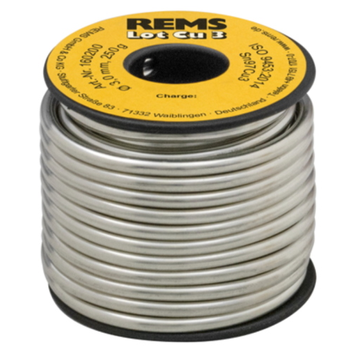 Lega stagno saldante dolce REMS Lot Cu 3     S-Sn97Cu3, DIN EN 29 453    3 mm 250g