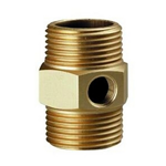 Niples alimentatore ottone 1 1/2 x 1/2 M 1/4 F